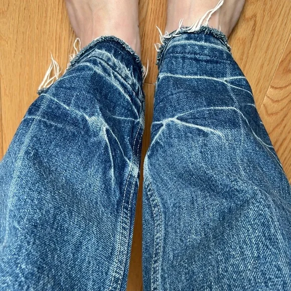 Helmut Lang Tacked Crop Flare Jeans - Picture 4 of 9